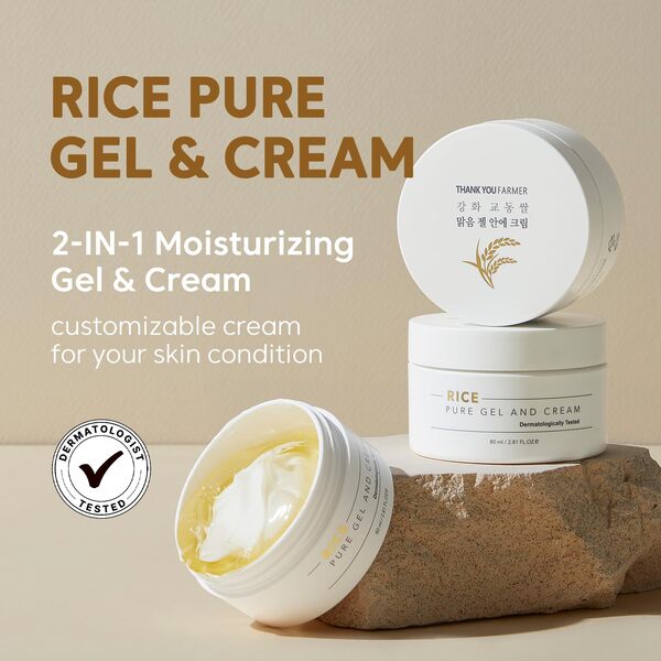 THANK YOU FARMER Rice Pure Gel and Cream