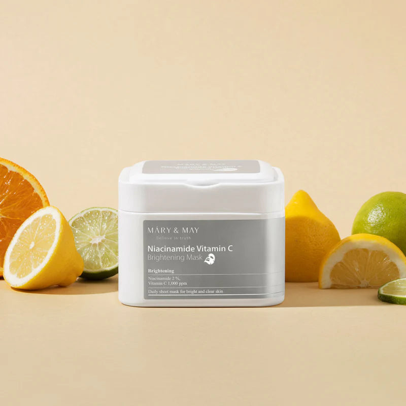 Mary & May Niacinamide Vitamin C Brightening Mask 30 stuks