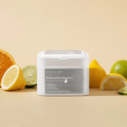 Mary & May Niacinamide Vitamin C Brightening Mask 30 stuks