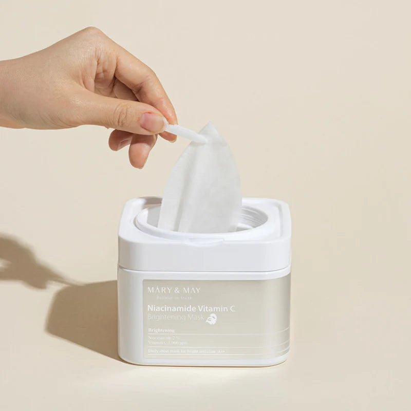 Mary & May Niacinamide Vitamin C Brightening Mask 30 stuks