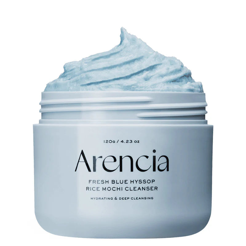 Arencia Fresh Blue Hyssop Rice Mochi Cleanser