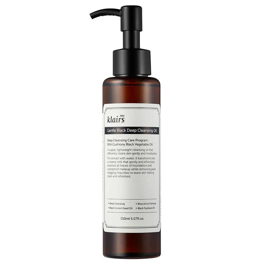 Dear Klairs Gentle Black Deep Cleansing Oil