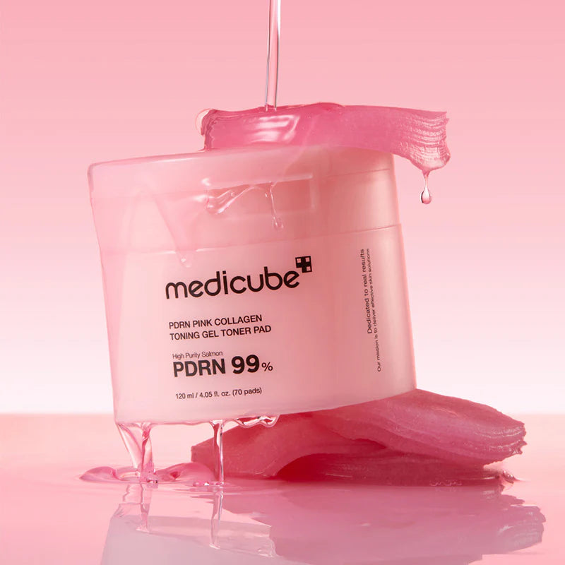 PDRN PINK COLLAGEN TONING GEL TONER PAD 70ea