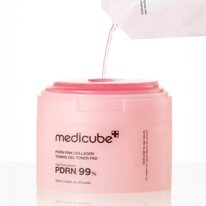 PDRN PINK COLLAGEN TONING GEL TONER PAD 70ea