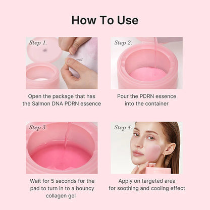 PDRN PINK COLLAGEN TONING GEL TONER PAD 70ea