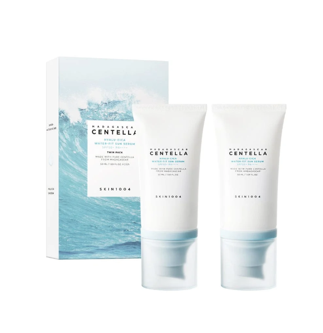 SKIN1004 Madagascar Centella Hyalu-Cica Water-Fit Sun Serum Twin Pack