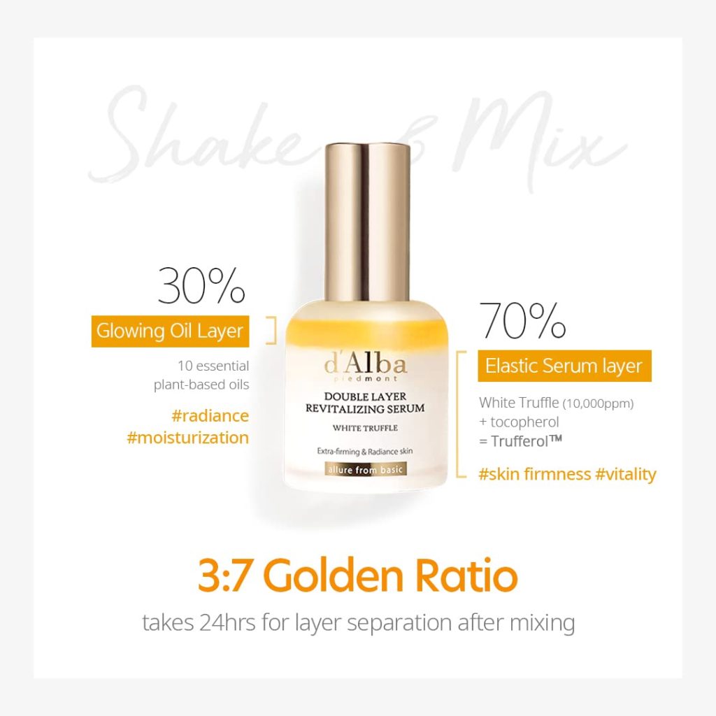 d'Alba White Truffle Double Layer Revitalizing Serum - Afbeelding 2