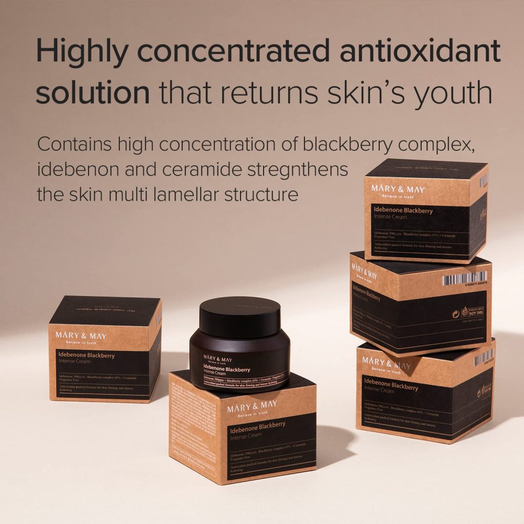 Mary & May Idebenone + Blackberry Complex Intensive Total Care Cream - Afbeelding 3