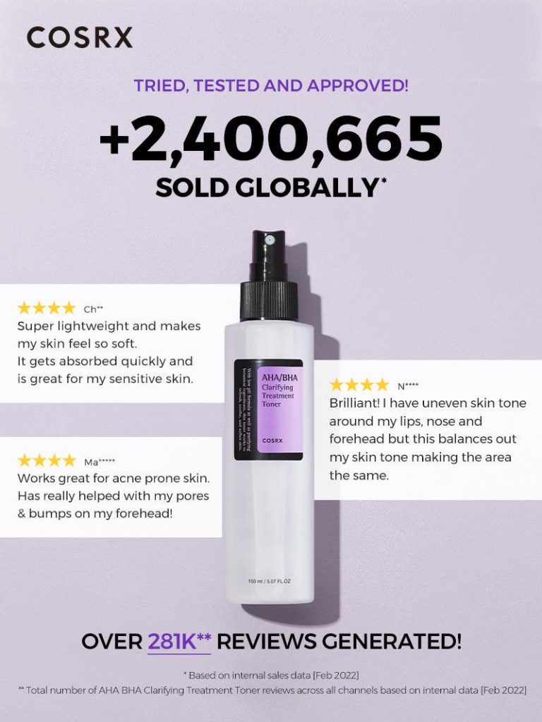 COSRX AHA/BHA Clarifying Treatment Toner - Image 3