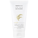 THANK YOU FARMER Rice Pure Clay Mask to Foam Cleanser