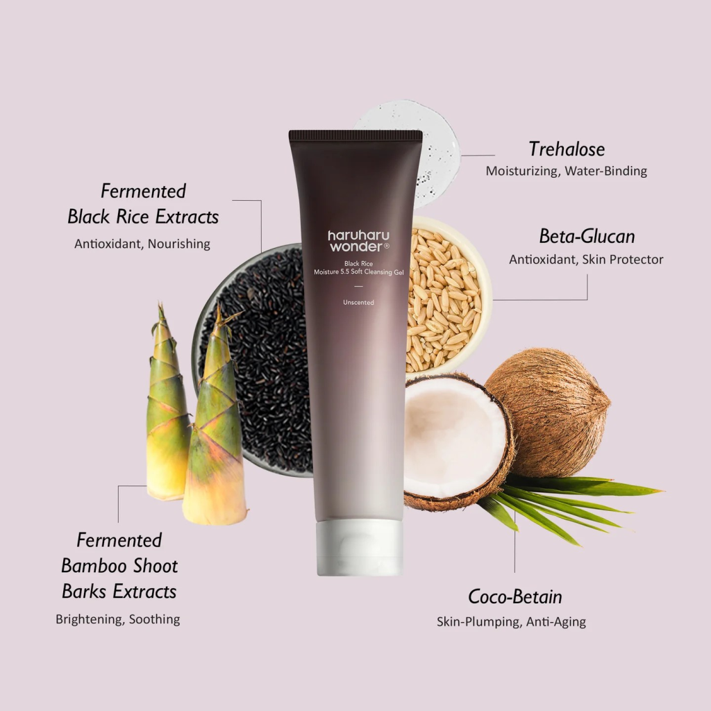 Haruharu wonder Black Rice Moisture 5.5 Soft Cleansing Gel - Image 5